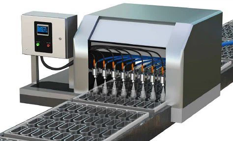 Spraying of mold release agent for spraying equipment(001)